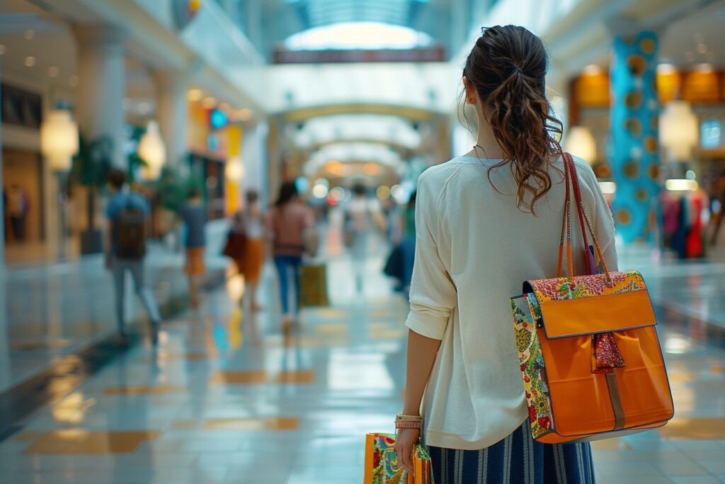 Clients heureux faisant du shopping dans les rues animées de Drancy, près des meilleures boutiques recommandées.
